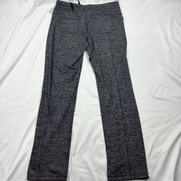 Athleta Pants Size M Quest Metro Slouch Jogger Black Gray 2 Front Zip Pocket - Picture 3 of 6